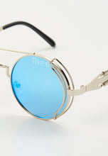 Load image into Gallery viewer, AUSTIN SUNGLASSES SILVER/BLUE